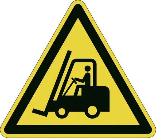 Durable 173404 Symbol -Warnung vor Flurförderzeugen- Gelb, Schwarz 1St.