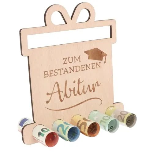 Spruchreif | Geldgeschenk zum Abitur – Originelles Geschenk aus Holz für Abiturienten | Perfekte Abi-Geschenkidee