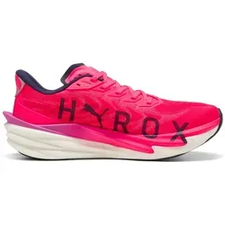 Puma Deviate Nitro 4 HYROX Neutralschuh Herren - Weiß/Lila, Größe 45 - Entdecke den Puma Deviate Nitro 4 HYROX Neutralschuh für Herren – ideal für Straßen und Trails. Mit mittlerer Dämpfung bietet er optimalen Komfort und Flexibilität für alle Laufstile.