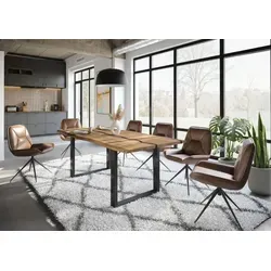 Baumtisch Mango 220x100x76 cm – Natur lackiert mit U-Beinen in Anthrazit - Eleganter Baumtisch aus massivem Mangoholz mit einzigartiger Maserung und Epoxidharz-Lackierung. Die Tischplatte mit Baumkante verleiht jedem Esszimmer Stil und Charme. Entdecken Sie weitere EPOXY-Tische für Ihr Zuhause!