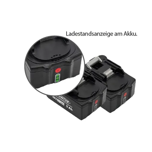 Sprintus 119121 Akku Ersatzbatterie 18 V / 5 Ah - Batterien und Ladegeräte mit praktischer Ladestandsanzeige, ideal für zuverlässige Energieversorgung und schnelle Einsatzbereitschaft.