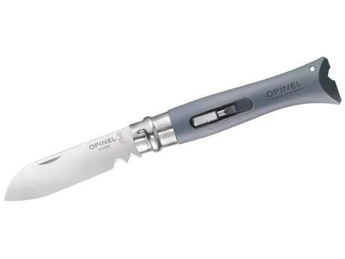 OPINEL No. 09 DIY, modifizierter Sandvik-Stahl 12C27,, Abisolierer, Fadenschneid