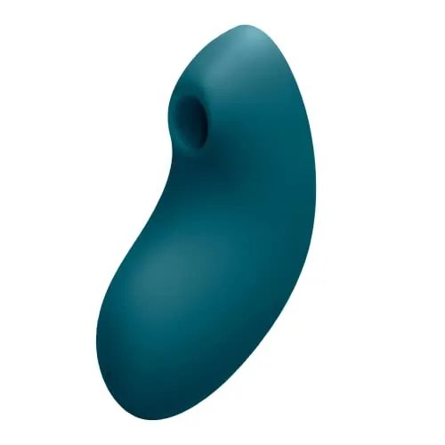 Satisfyer 'Vulva Lover 2', 12 cm, Druckwellenvibrator, 2:1 Druckwellen und Vibration, Farbe:blau