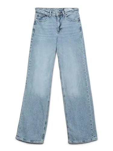 Vero Moda Regular-fit-Jeans Tessa - Hochwertige Damenjeans in Blau - Jeans mit hohem Tragekomfort, aus 79% Baumwolle und biologischem Anbau, ideal für stilvolle Outfits und jeden Anlass.