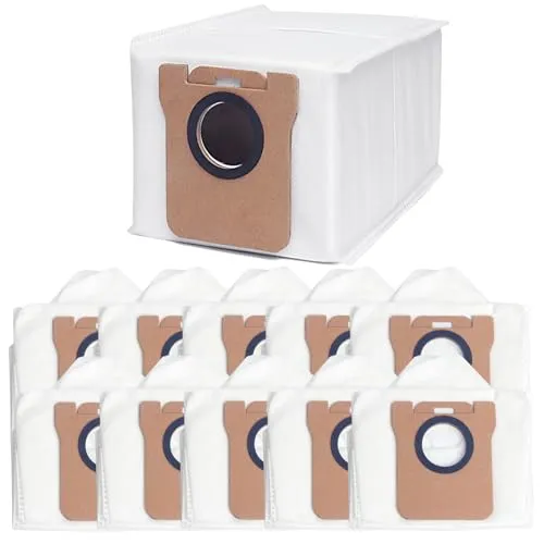 Stück Staubsaugerbeutel für Xiaomi X20+ / Xiaomi X10+, Dreame L10s Ultra, Dreame L10 Ultra, L20 Ultra, X40 Ultra Saugroboter, Staubbeutel Ersatz Beutel Zubehörset, 2,5L großer Kapazität 10