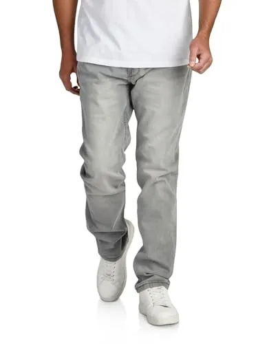 Riverso RIVChris Herren Jeanshose - Stretch, Straight Fit, Grau - Trendige Straight Fit Jeanshose für Herren, ideal für Arbeit und Freizeit. Bequemes Denim mit Stretchanteil sorgt für optimale Passform und Bewegungsfreiheit.