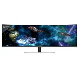 49" LC Power M49 - Ultrawide Gaming Monitor - Gebogener QLED-Monitor mit 3840 x 1080 Auflösung und 144Hz, ideal für ein immersives Gaming-Erlebnis und lebendige Farben.