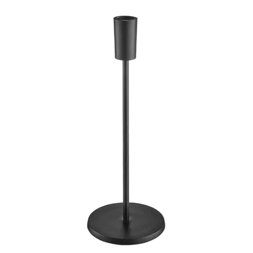 BUTLERS Kerzenhalter Highlight III aus Aluminium Höhe 29cm | Moderner Kerzenständer für Stabkerzen & Tischdekoration