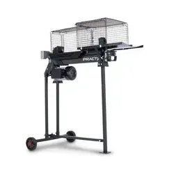 Practixx liegend Holzspalter PX-LS 7t - Holzspalter für müheloses Spalten von bis zu 52 cm langen und 25 cm dicken Holzstücken, 7 Tonnen Spaltkraft, inkl. Untergestell und Hydrauliköl, ideal für Garten und Kaminholz.