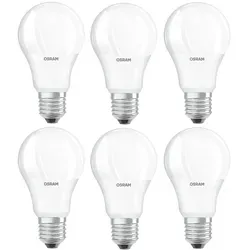 Osram LED Superstar Classic A Birnenform Leuchtmittel 10W E27 warmweiß - Energieeffizientes Osram LED Leuchtmittel mit 10W, warmweißem Licht (2700K) und 1055lm. Ideal für eine angenehme Wohnatmosphäre und lange Lebensdauer von bis zu 15.000 Stunden.