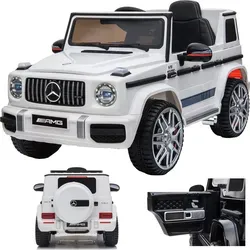 Mercedes-Benz G 63 AMG V8 Biturbo Kinderauto 12V - Elektrofahrzeug für Kinder bis 25kg, mit Fernbedienung, Soft-Start, und Premium Audiosystem für maximalen Fahrspaß und Sicherheit.
