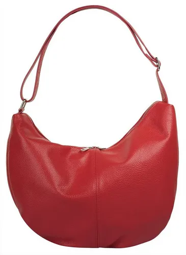 Samantha Look Shopper Damen 021420 rot - Handtasche aus 100% Rindleder mit großem Hauptfach und Smartphonefach, ideal für den Alltag. Maße: 24x29x14 cm, stufenlos verstellbarer Schultergurt von 55 bis 105 cm.
