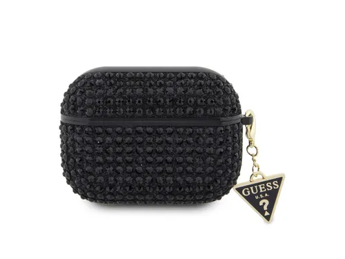 Guess Rhinestone Triangle Charm Guaphdgtpk Hülle Für Airpods Pro - Schwarz - Schwarz
