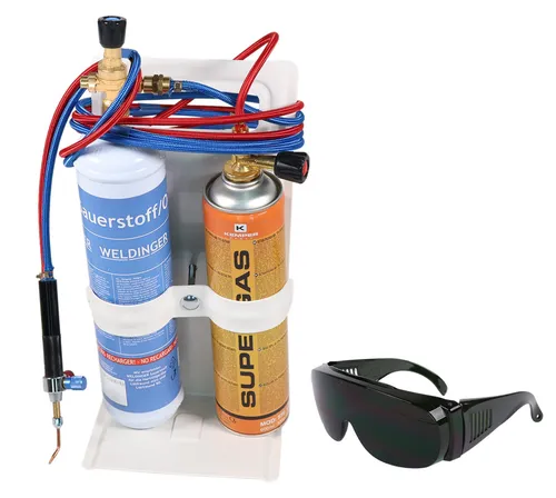 WELDINGER Lötfreund Mini Hartlötgerät für Modellbau und Schmuck - BGA Lötstationen & Kits, leistungsstark mit einer Flammentemperatur von bis zu 3000°C für präzises Löten in Modellbau und Schmuckherstellung.