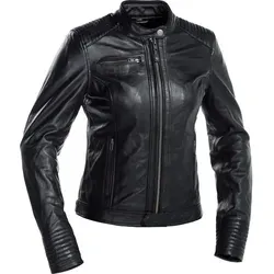 Richa Scarlett Lederjacke Damen - Schwarz - Größe 40 - Hochwertige Motorradjacke aus Rindsleder mit D3O® Protektoren für optimalen Schutz, ideal für stilbewusste Bikerinnen.