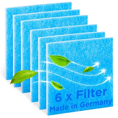 BremerLuft 6x Ersatzfilter für LIMODOR Compact Lüfter – Made in Germany - Filter für Klimaanlagen, selbstverlöschend und DIN-geprüft, optimaler Schutz für Ihren Limodor Lüfter mit höherem Abscheidegrad.