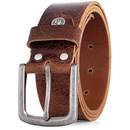 LINDENMANN Herren Gürtel aus Büffelleder 40 mm - Activewear für Herren, hochwertiger Gürtel aus 100% echtem Büffelleder für langanhaltenden Tragekomfort und Langlebigkeit.