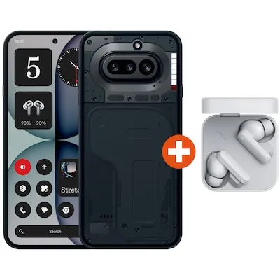 Nothing Phone (4a) 12/256GB Dual-SIM schwarz mit CMF Buds 2a - Leistungsstarkes Smartphone mit 1.8 GHz Snapdragon 7s Gen 4 Prozessor, 50 MP Kamera und 6.78 Zoll AMOLED Display. Ideal für Multitasking und Unterhaltung.