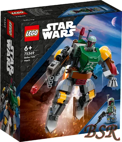 LEGO 75369 Star Wars Boba Fett Mech - 13 cm große Actionfigur mit schießendem Blaster, ideal für kreative Spielstunden ab 6 Jahren und digitale Bauanleitungen