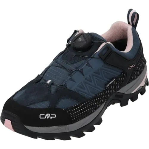 CMP Women's Rigel Low Fitgo Trekking Shoes WP - Multisportschuhe in Schwarz/Blau, Größe 41 - Wanderschuhe für Frauen, ideal für Wandern und Reisen; wasserabweisend und bequem für jedes Abenteuer.