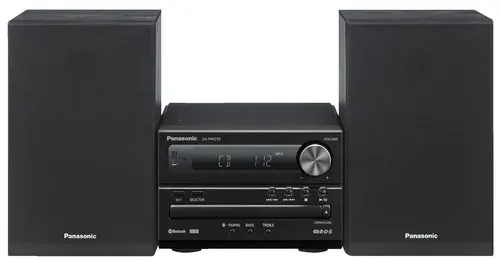 PANASONIC SC-PM250 EG-K Kompaktanlage (Schwarz) - Kompakte HiFi-Anlage mit 20 Watt RMS, Bluetooth und USB-Eingang für flexiblen Musikgenuss. Ideal für Pop, Metal oder Klassik – perfekt für jedes Zuhause!