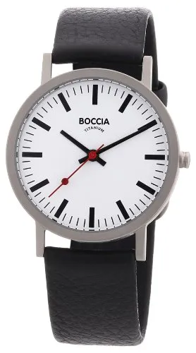 Boccia Quarzuhr 521-03 Herrenuhr Titanium 35mm - Elegante Armbanduhr aus leichtem Titan, wasserdicht bis 3ATM, ideal für stilbewusste Herren. Perfekt für den täglichen Gebrauch oder besondere Anlässe.