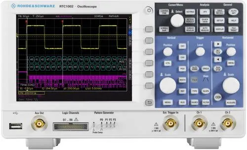 Rohde & Schwarz RTC1000 Oscilloscope, 70 MHz, 2ch (RTC1K-72) - Elektronikwerkzeug: Hochpräzises Oszilloskop mit 70 MHz Bandbreite, ideal für professionelle Messungen in der Elektroinstallation.