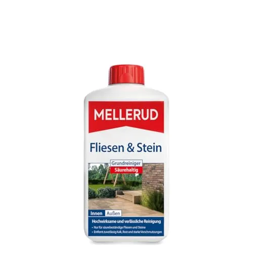Mellerud Grundreiniger 1L für Fliesen und Stein - Effektiver Bodenreiniger für Hartböden, innen und außen. Ideal zur gründlichen Reinigung von Fliesen, Natursteinen und bei Renovierungsarbeiten.