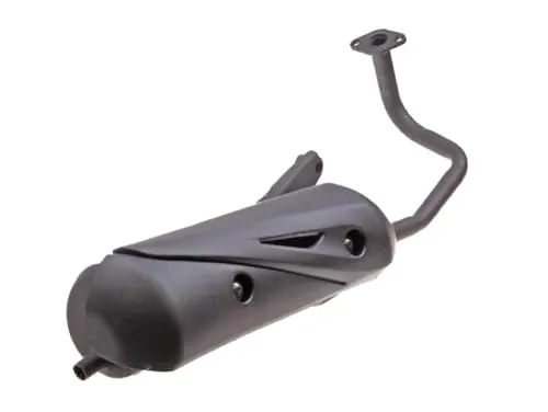 Ersatz Auspuffanlage passend für ATU/Explorer, Baotian BT49QT, Benzhou YY50QT, Flex Tech Rex - GY6 50ccm Roller 4-Takt mit Dichtung