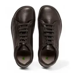 El Naturalista Unisex Low-Top Sneaker ORIGEN - Damen-Schnürhalbschuhe aus hochwertigem Glattleder, mit flacher Gummi-Laufsohle für optimalen Komfort und Stil im Alltag.