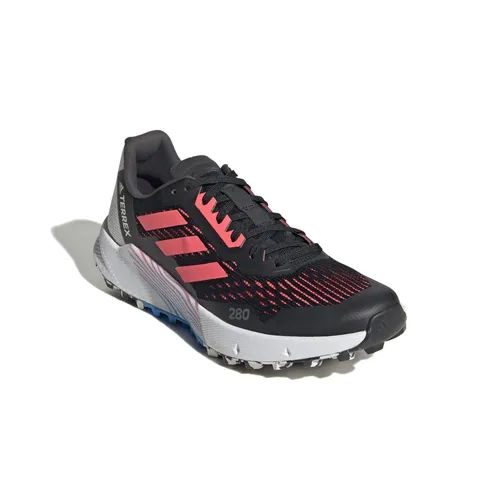 adidas Trail-Laufschuhe Terrex Agravic Flow 2.0 schwarz/rot Damen - SALE Running – Hochwertige Trailrunning-Schuhe mit leichtem Lightstrike EVA Schaum für optimale Dämpfung und Stabilität, ideal für jedes Gelände.