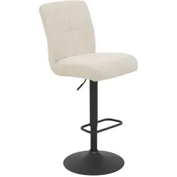 Z2 Barhocker LENI - Komfortabler Hochstuhl mit Höhenverstellung - Barmöbel mit modernem Design und Cordstoff-Bezug, bietet besten Sitzkomfort und ist bis 120 kg belastbar. Ideal für gemütliche Stunden in Ihrem Zuhause.