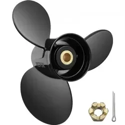 VEVOR Außenbordpropeller 14-1/4 x 21 Zoll - Hochwertiger 3-Blatt Aluminium-Bootspropeller, kompatibel mit Volvo Penta SX-Antrieb. Ideal für schnelle und stabile Fahrten auf dem Wasser. Robuste Konstruktion für langanhaltende Leistung.