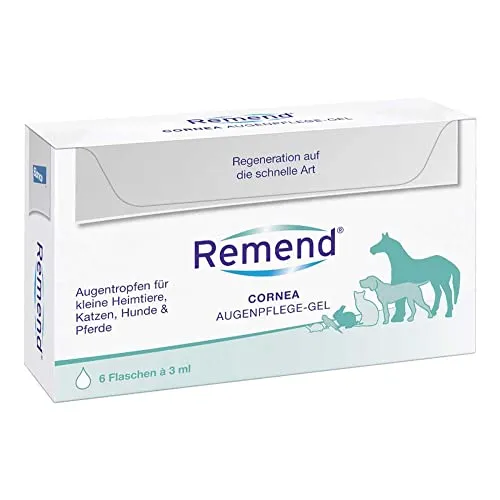 Remend Cornea Augenpflege-Gel Vet - Pflegegel für die Hornhaut von Hunden, Katzen und kleinen Tieren, beschleunigt den Heilungsprozess und reduziert Narbenbildung