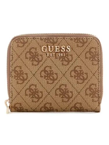Guess Geldbörse Laurel II - Luxuriöse Damengeldbörse aus Polyurethan - Geldbörsen: Edle Laurel II von Guess, aus langlebigem Polyurethan, mit 4 Kreditkartenfächern, Münzfach und Reißverschluss für sichere Aufbewahrung.