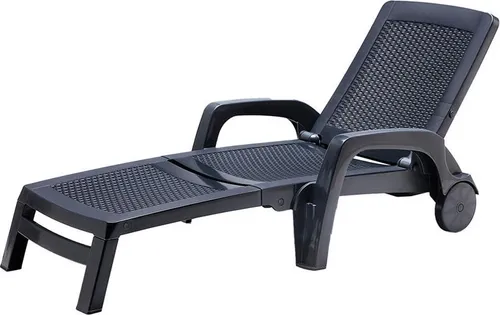 BICA Sonnenliege Lettino Miami - Klappbar und Wetterfest - Wetterfeste Gartenliege aus recyceltem Harz, klappbar und mit 5 Liegepositionen für optimalen Komfort. Ideal für Balkon, Terrasse und Garten.