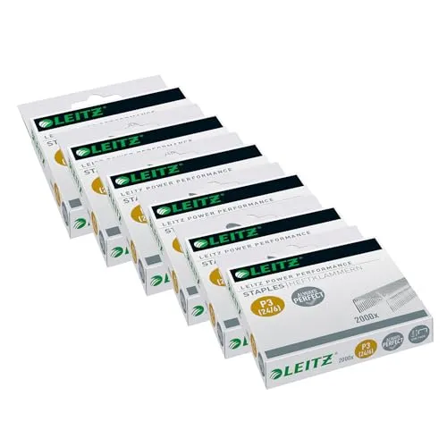 Leitz 55701000 Heftklammer P3, 24/6mm, 6 x 2000 Stück