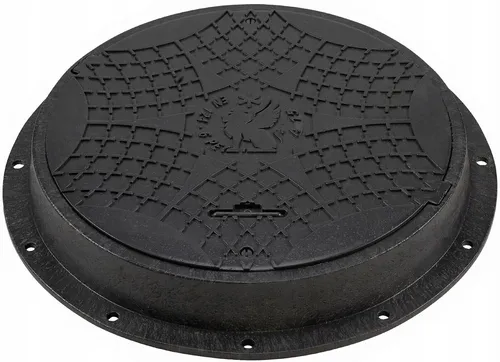 Schachtabdeckung Kanaldeckel Schachtdeckel DN600/800 A15 BabylonPlast™ Schwarz