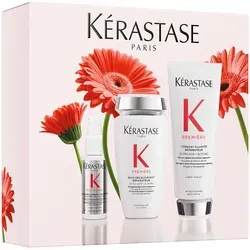 Kérastase Première Trio Spring Set Haarpflegeset - Praktisches Haarpflegeset mit Concentré Décalcifiant, Bain Décalcifiant Réparateur und Fondant Fluidite Réparateur für geschmeidiges und glänzendes Haar. Ideal für die tägliche Pflege.