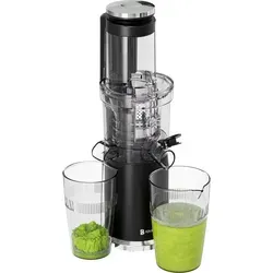 KitchenBrothers Slow Juicer - Vertikal - Kompakter Entsafter für frische Säfte - Genießen Sie täglich frische Säfte mit dem KitchenBrothers Slow Juicer, der dank doppelter Öffnungen von 80mm und 45mm wenig Schneidarbeit erfordert. Kompakt und platzsparend, ideal für jede Küche.