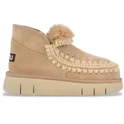 Mou für Damen. MU.FW531009A Eskimo Bounce beige Lederturnschuhe (39), 3 bis 5 cm, Keine, Lässig