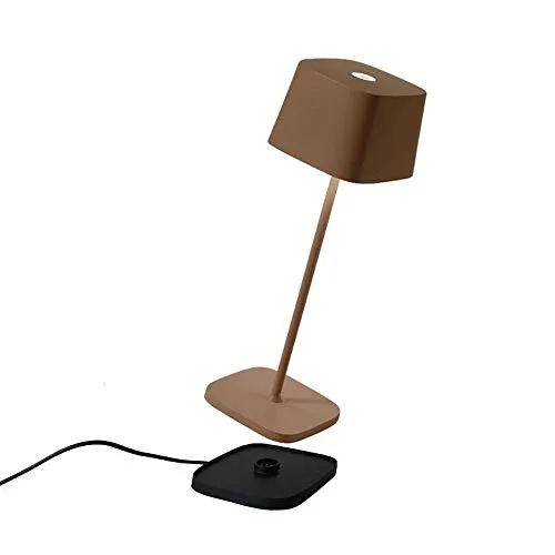 Zafferano Ofelia Tischlampe, kabellos und dimmbar - Tischlampen für drinnen und draußen, mit Touch Control und 9 Stunden Batterielaufzeit, ideal für eine stimmungsvolle Atmosphäre.