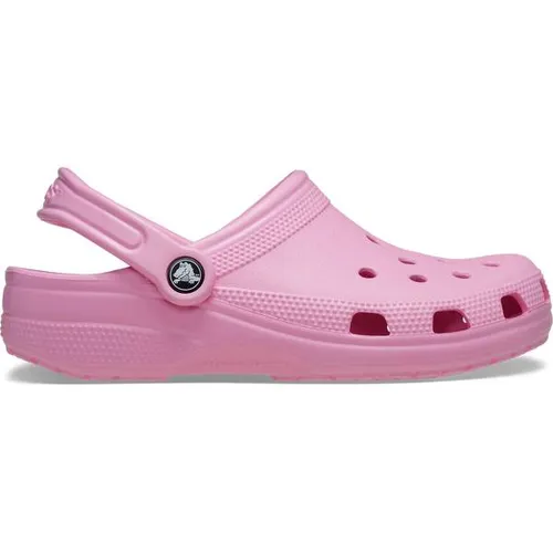 Crocs Sandale Classic Clog pink Damen - Pantoletten mit ergonomischem Croslite™-Material für individuellen Tragekomfort und hervorragende Fußgewölbeunterstützung. Ideal für Strand und Freizeit, leicht zu reinigen und atmungsaktiv.