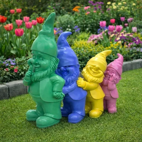 Lustige Wichtel Polonaise Gartenfigur - Wetterfeste Deko für Frühling und Sommer - Produktart: Gartenfigur, ideal für die kreative Gartendekoration, wetterfest und robust. Perfekt für Terrasse, Balkon und Blumenbeet, sorgt für gute Laune in jedem Außenbereich.