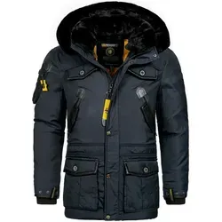 Geographical Norway warme Herren Winter Jacke Parka Outdoor ACORE - Funktionsjacken, wind- und kälteabweisend mit abnehmbarer Kapuze und angenehmem Tragekomfort, ideal für kalte Wintertage.
