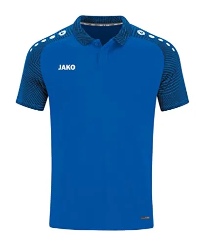 JAKO Polo Performance royal/marine M - Sportliches Poloshirt für Herren in Royal/Marine, aus 100% recyceltem Polyester-Micromesh, atmungsaktiv und schnelltrocknend – ideal für sportliche Aktivitäten und Teambekleidung.
