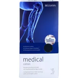 Belsana med cotton AD Größe M 45-47 - marine, 2 Stück - Arzneimittel für optimale Kompression, ideal zur Linderung von Schwellungen und zur Verbesserung der Blutzirkulation.