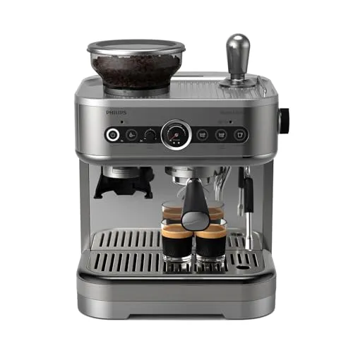 PHILIPS Barista Brew Halbautomatische Espressomaschine - Barista-Qualität, 250g Bohnenbehälter und intuitive Anleitung für perfekten Espresso