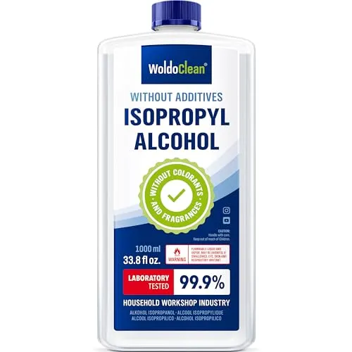 WoldoClean Isopropanol 99,9% 1L Reinigungsalkohol, Entfetter für Elektronik