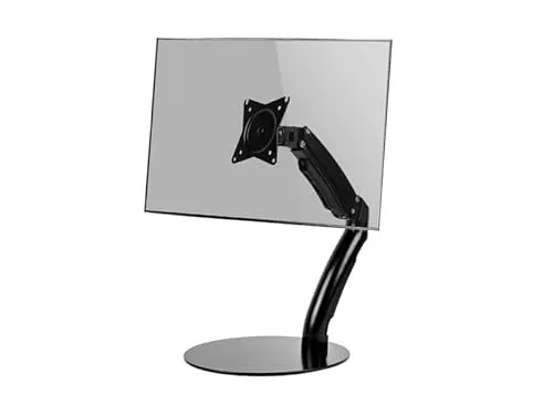 MonLines MTH002B Monitor Tischständer neigbar - Ständer für Computermonitore, neigbar für ergonomische Sichtwinkel und verbesserten Komfort beim Arbeiten.